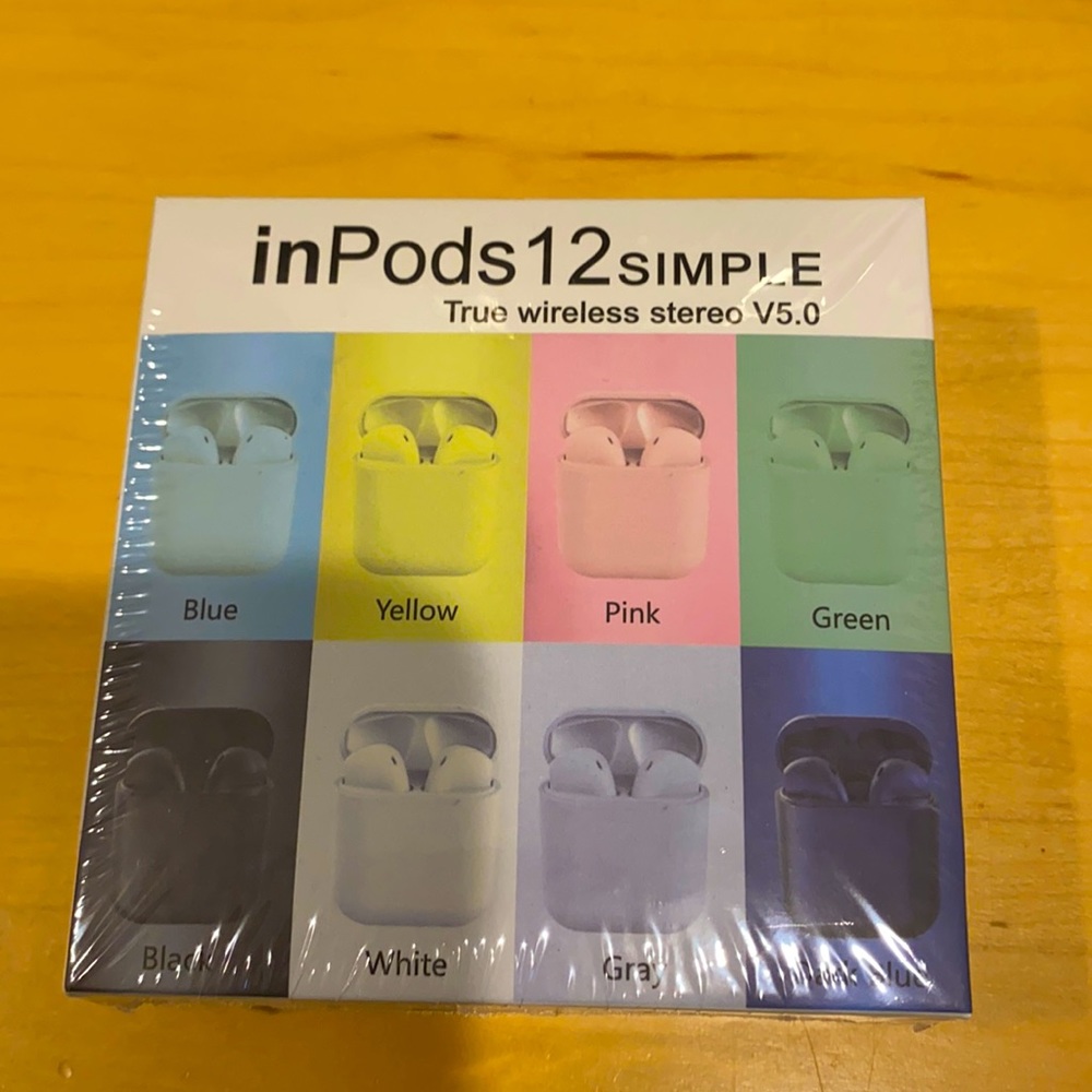 New inPods wireless stereo. Black